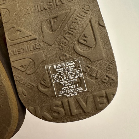Quiksilver Carver Sandal - Kids' Size 2.0 "NEW WITH TAG" - Picture 8 of 8